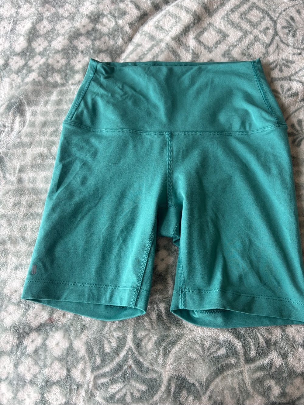 NOBULL Teal High-Waist Bike Shorts
